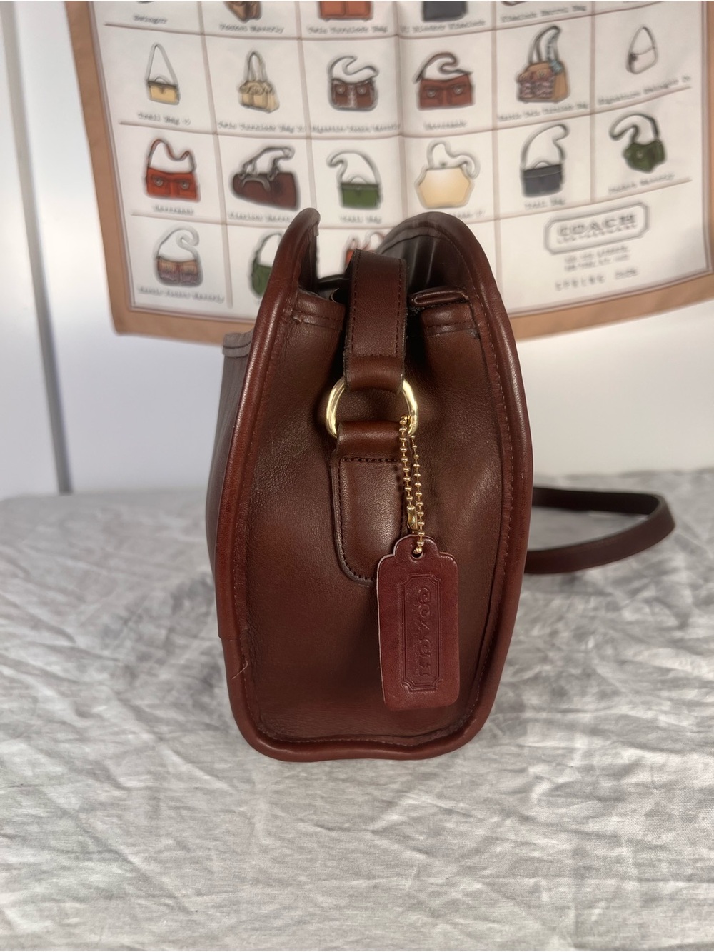 Vintage Coach Brighton Bag 9895 Mahogany Glove Tanned Leather - Picture 5 of 15